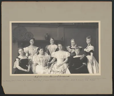 Group portrait of Mrs. Frances (Folsom) Cleveland and the ladies of…, 1897