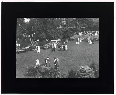 [Hartsdale Train Station, Hartsdale, Bronx, New York Garden party], Hartsdale, New York, 1919