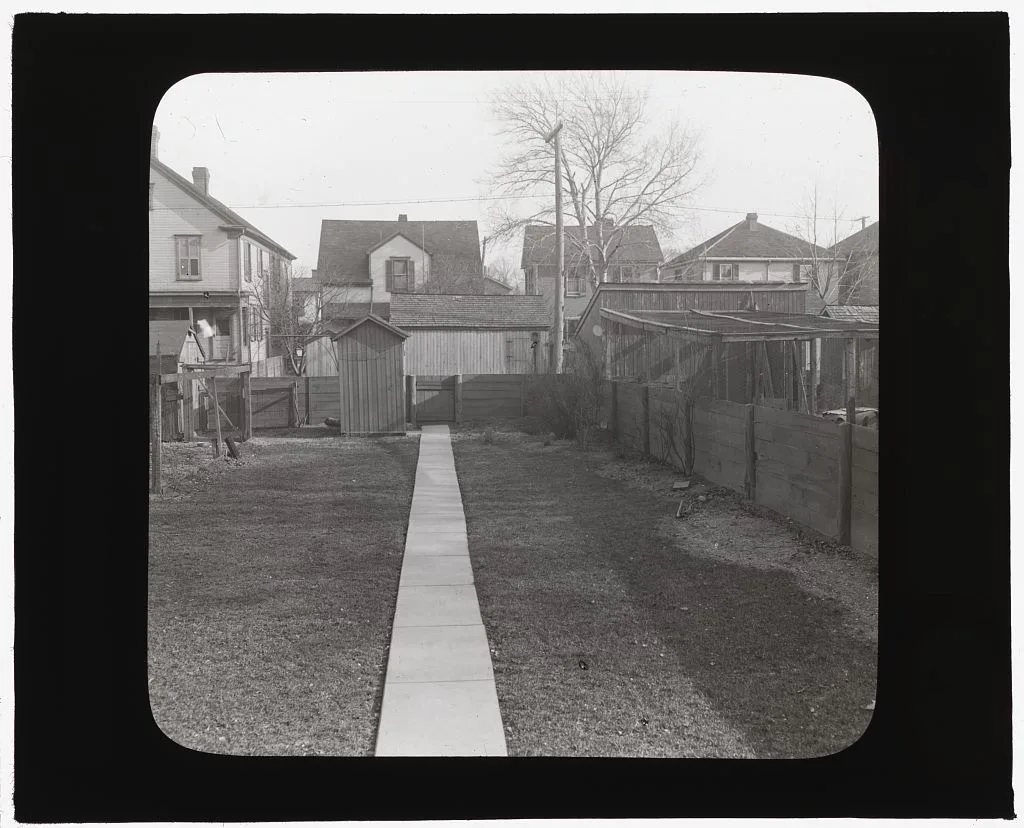 [National Cash Register Company, Dayton, Ohio. Workers garden with…, Ohio, Dayton, 1896