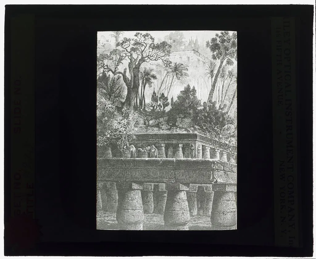 [Reproduction of illustration showing Hanging Gardens of Babylon], 1915