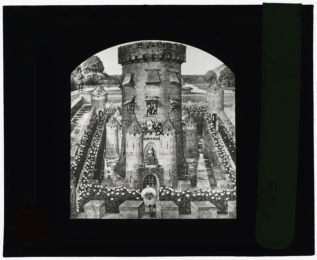 [Reproduction of illustration showing Louvre Castle of Philip III], France, Paris, 1915