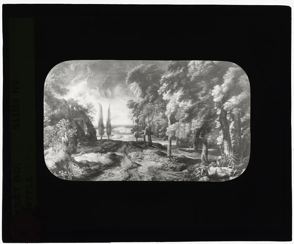 [Reproduction of a landscape painting], 1915