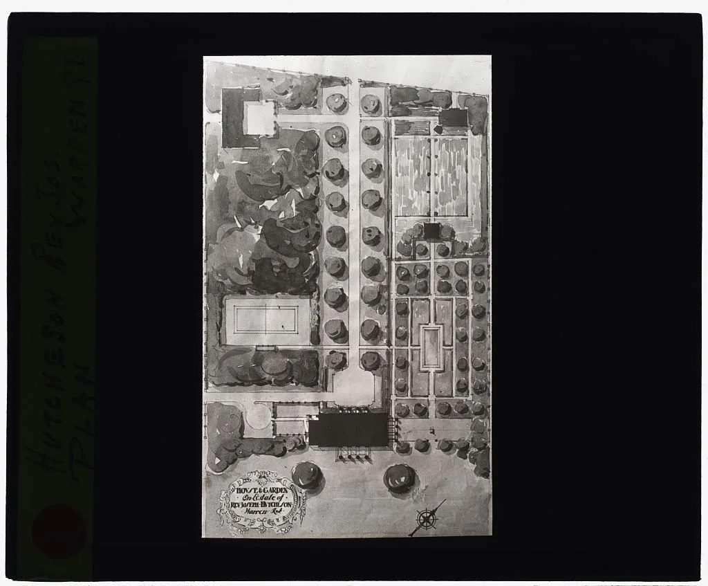 ["House and Garden on the Estate of Rev. Joseph Hutcheson, Warren,…, Rhode Island, Warren, 1915