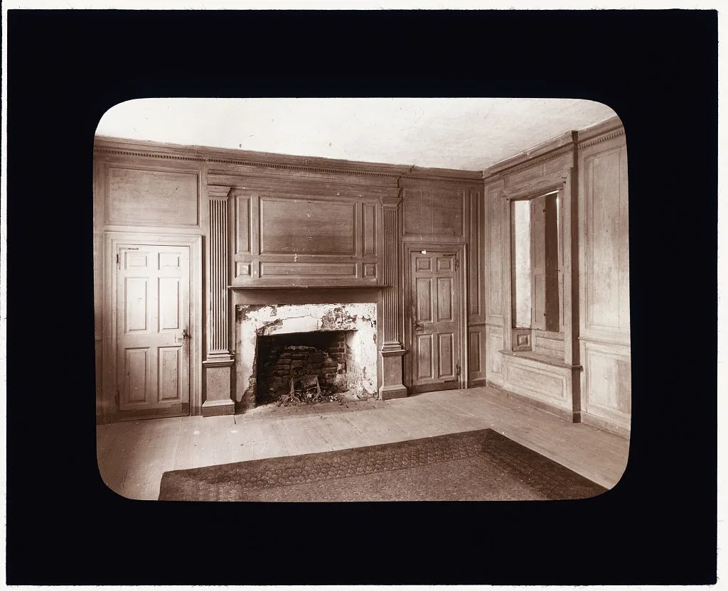 [Wilton-on-the-Piankatank, Middlesex County, Virginia. Fireplace and…, 1935