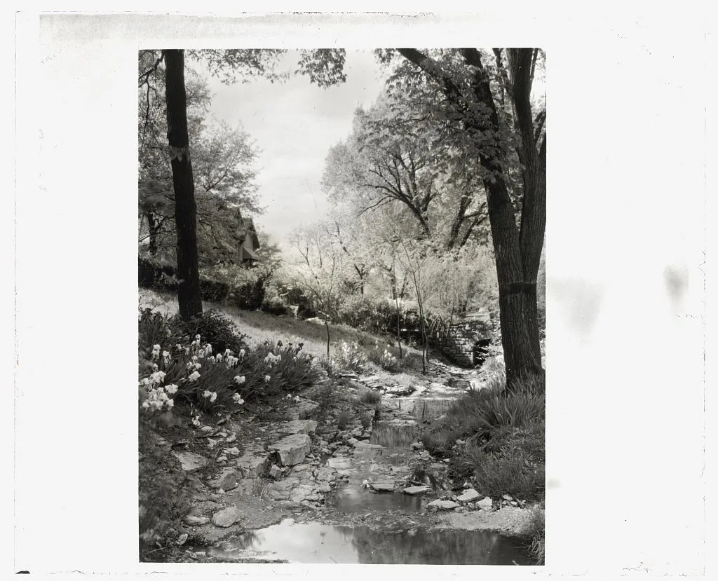 [Pembroke Lane, Mission Hills, Kansas City, Missouri. Iris by a…, Missouri, Kansas City, 1924