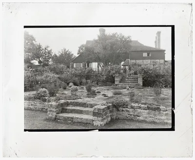 [Sir Walter Lawrence house, East Grinstead, Sussex, England. Terrace], 1925