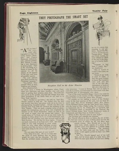 Photograph from 1912: They photograph the smart set