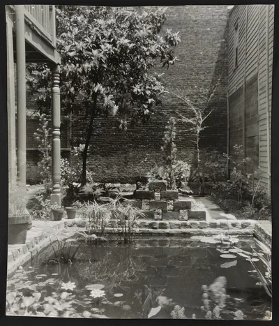 My patio court, March 21 to May, New Orleans, Louisiana, 1946