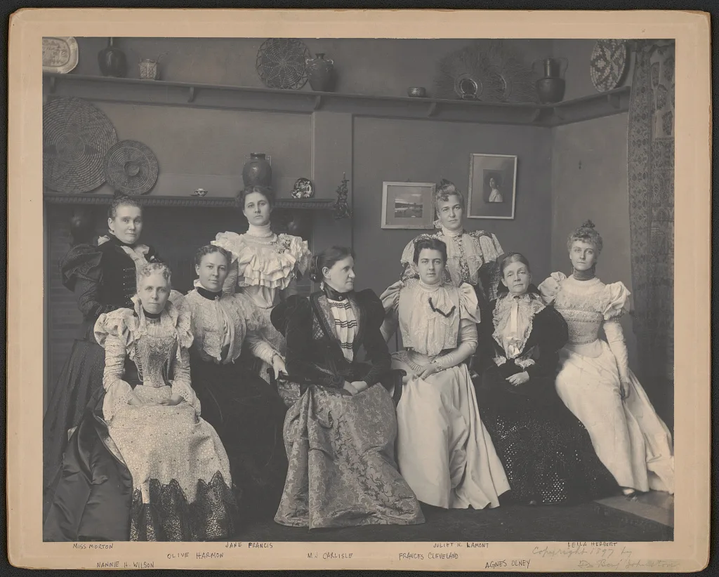 Mrs. Frances F. Cleveland and ladies of the cabinet, Jan. 4, 1897