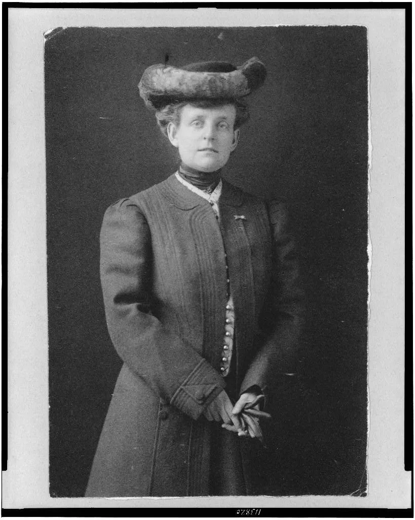 [Frances Benjamin Johnston, half-length portrait, standing, facing…, 1890