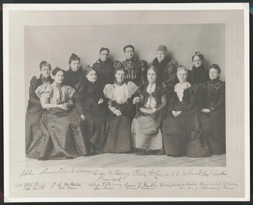 [The first board of managers of the National Congress of Mothers:…, 1905